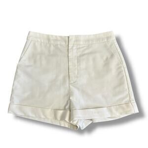 Endless Rose Cream Tailored High Waist Shorts Resort‎ Anthropologie Vibes Medium